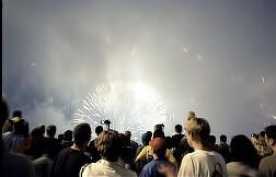 Good viewing is possible down to Pier 17 at the South Street Seaport