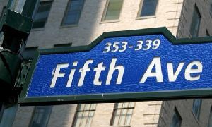 Fifth Avenue has a well known shopping district.