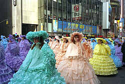 Macys Thanksgiving Day Parade NYC pastel belles