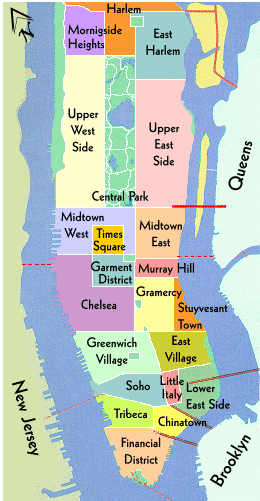 Manhattan Area Map