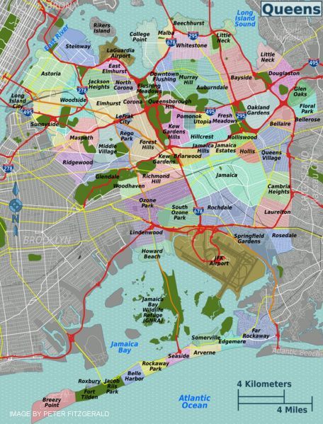 Map of Queens Neighborhoods NY