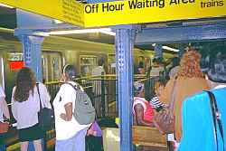 NYC Subway Waiting Area