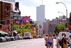 The Skyline of New York, seen from Seventh Avenue.