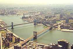 You could see the bridges into New York from The World Trade Center Towers