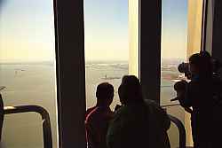 Although it is quite a distance, on a clear day, you were able to see the Statue of Liberty from the World Trade Center in New York.