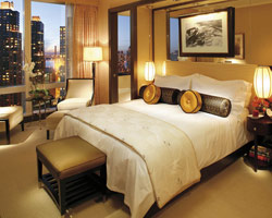 The Mandarin Oriental Hotel Guest Room with view NYC