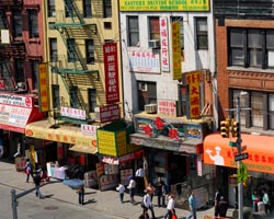 Street in Chinatown New York