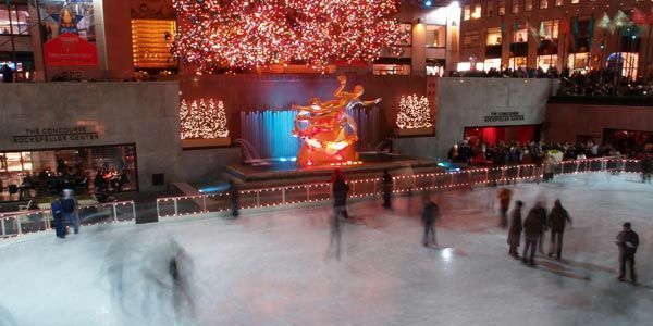 Rockefeller Center Ice Skating Rink NYC