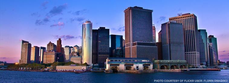 Downtown Manhattan, New York Skyline at Night