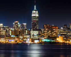 Empire State Building and Midtown Manhattan Across the Hudson River