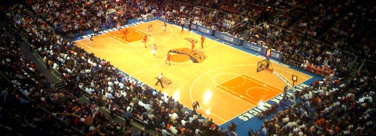 The NY Knicks playing at Madison Square Garden NYC, New York