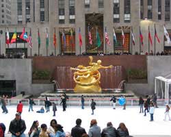 Rockefeller Center Ice Skating Rink NYC